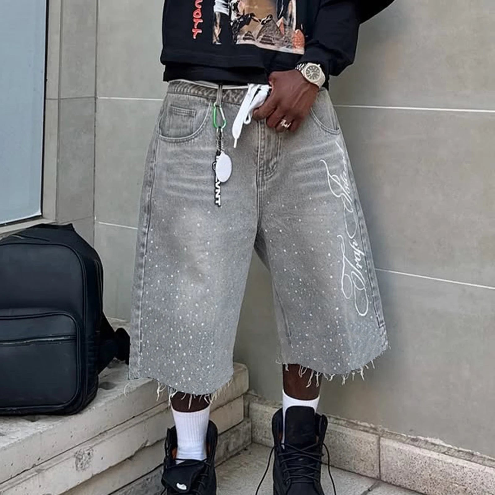 Rhinestone Jorts